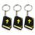 Kit 3 Chaveiro NFC Cristão Catolico Gospel Lembrancinha Salmos Evangelhos - Preto