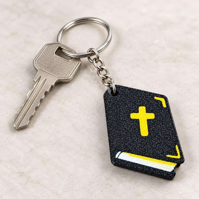 Kit 3 Chaveiro NFC Cristão Catolico Gospel Lembrancinha Salmos Evangelhos