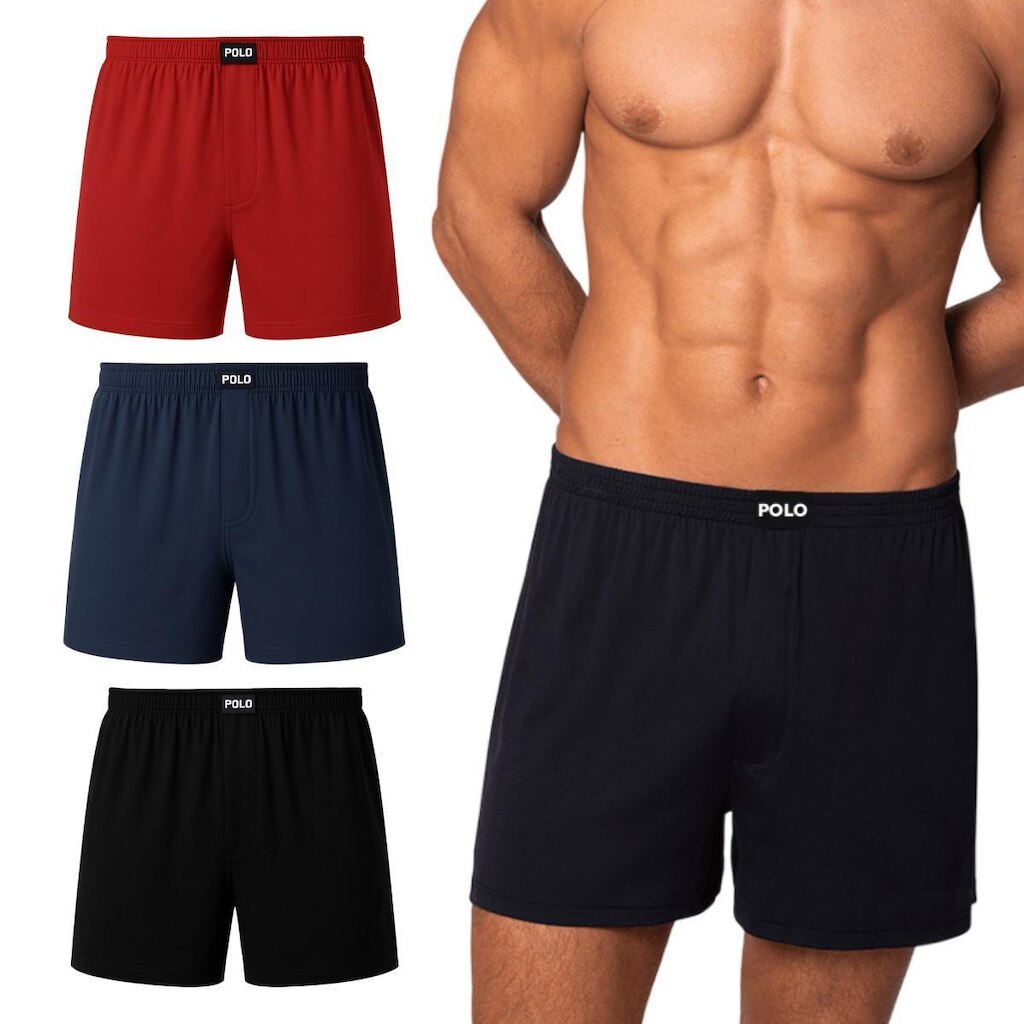 Kit 3 Cueca Samba Canção Viscose Premium Fibra de Bambu Pijama para Dormir Toque Algodão Seda Gelado