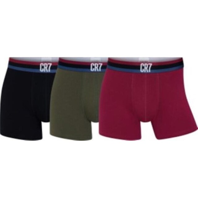 Kit 3 Cuecas Boxer CR7 Classic Style Trunk Cotton/EA
