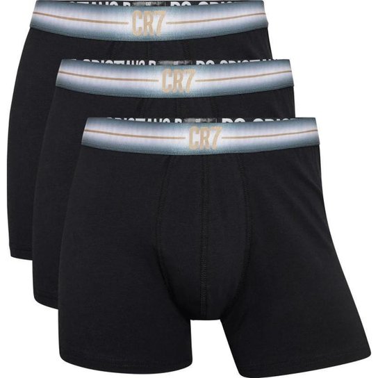 Kit 3 Cuecas Boxer CR7 Underwear Trunk Cotton/EA