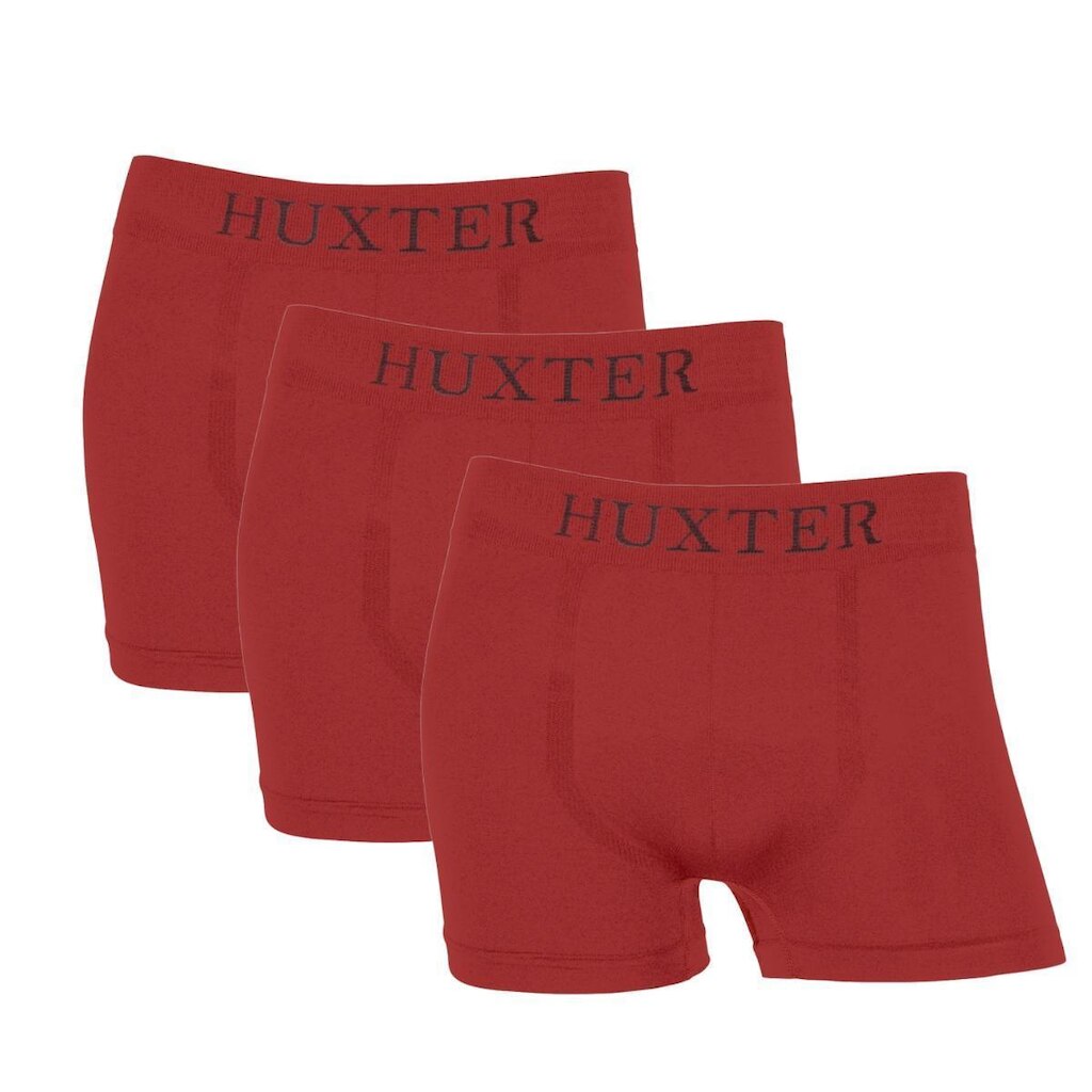 KIT 3 CUECAS BOXER HUXTER MICROFIBRA SEM COSTURA BOX ADULTO