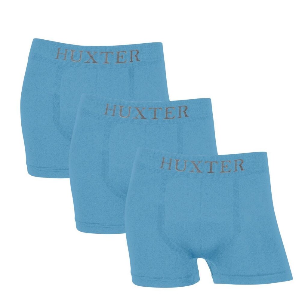KIT 3 CUECAS BOXER HUXTER MICROFIBRA SEM COSTURA BOX