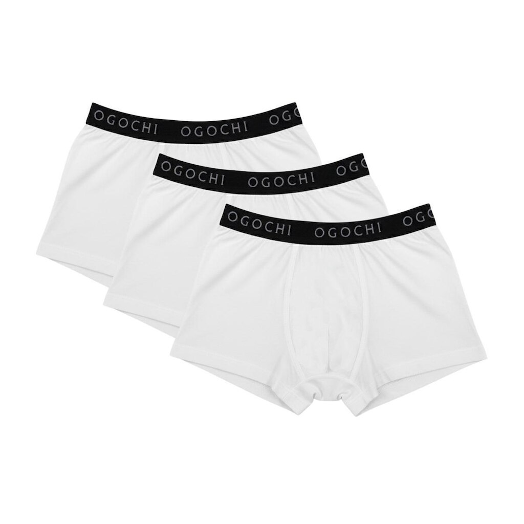 Kit 3 Cuecas Boxer Infantil Ogochi Malha com Elastano