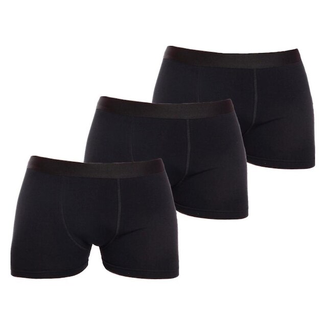 Kit 3 Cuecas Boxer Lisa Cotton Algodão Box Premium