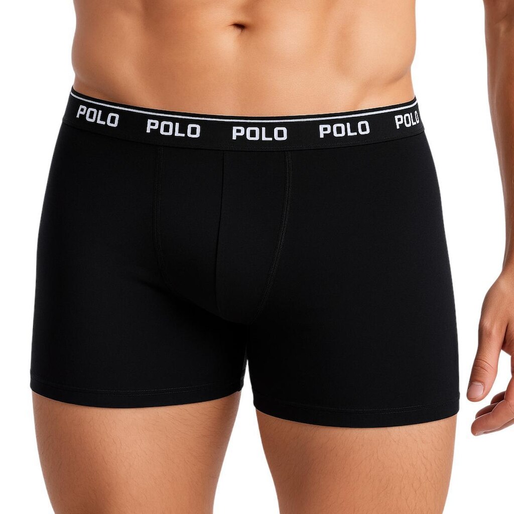 Kit 3 Cuecas Boxer Polo Star Cotton Algodão Masculina Original
