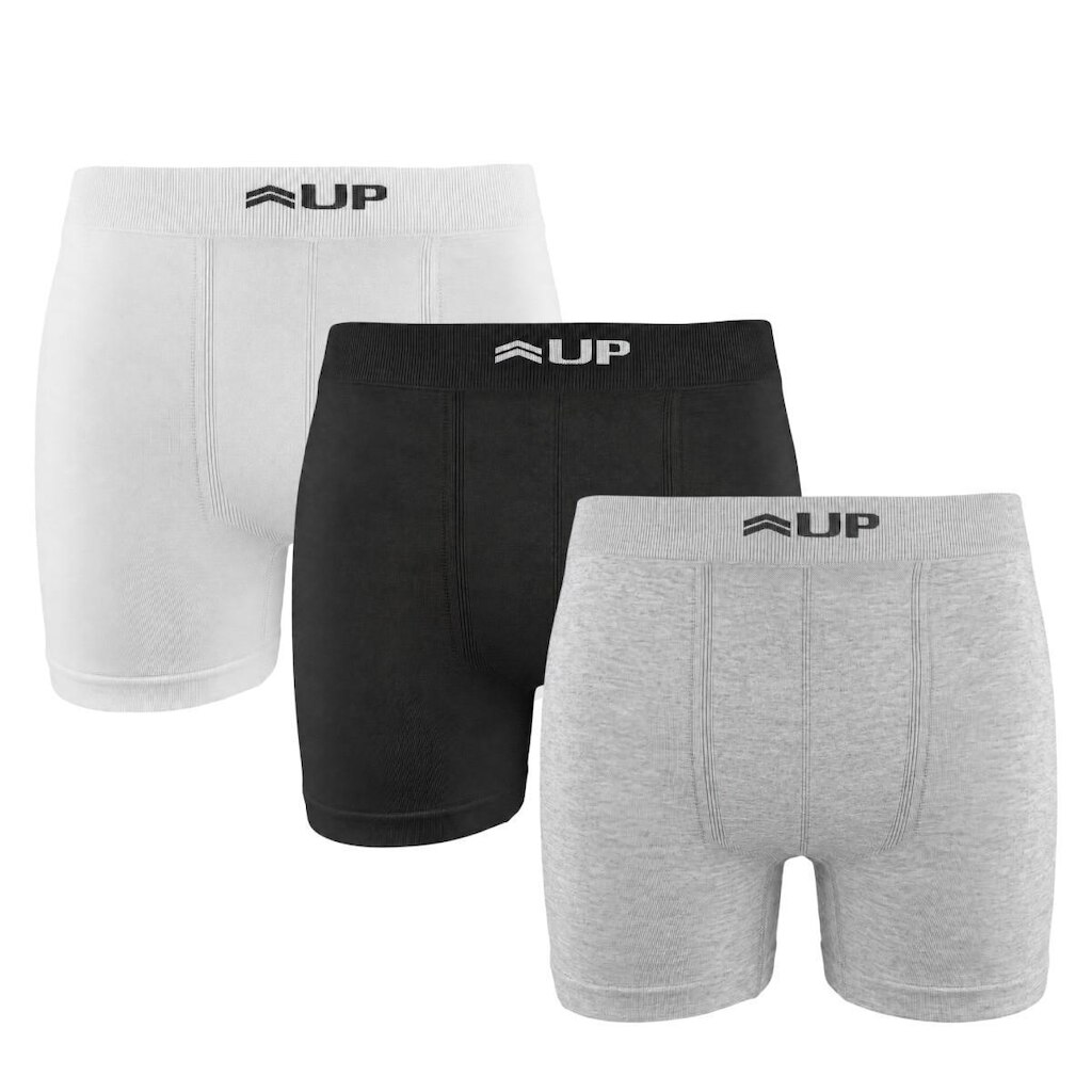 Kit 3 Cuecas Boxer Up Underwear Dry Microfibra Masculina