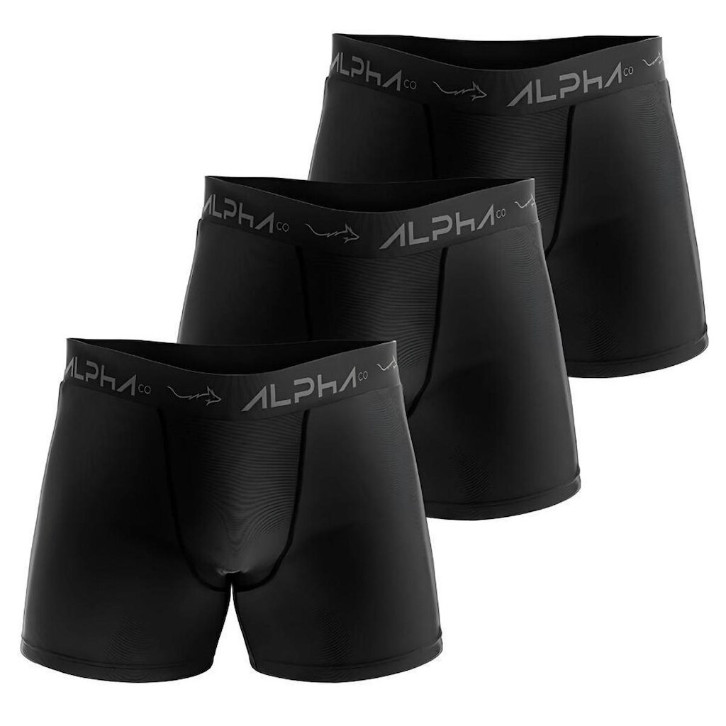 Kit 3 Cuecas Cotton Masculinas Dry Academia - Alpha