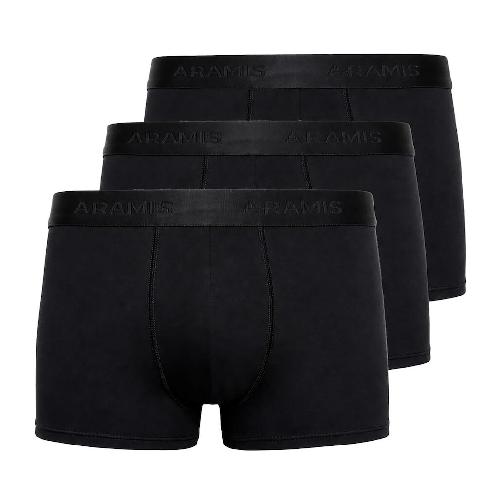 Kit 3 Cuecas Masculina Aramis Neo Boxer Cotton Algodão Elástico Lisa Original 01.0050