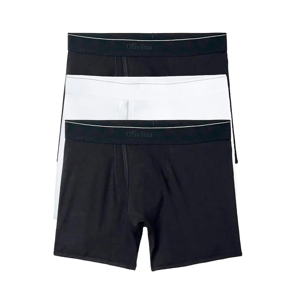 Kit 3 Cuecas Masculinas Oficina Reserva Algodão Malha Pima Boxer Confortável 50978