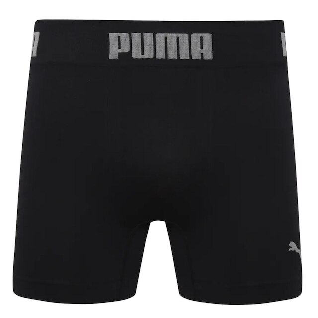 Kit 3 Cuecas Puma Boxer Sem Costura Poliamida Respirável