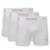 Kit 3 Cuecas Puma Boxer Sem Costura Poliamida Respirável - Branco