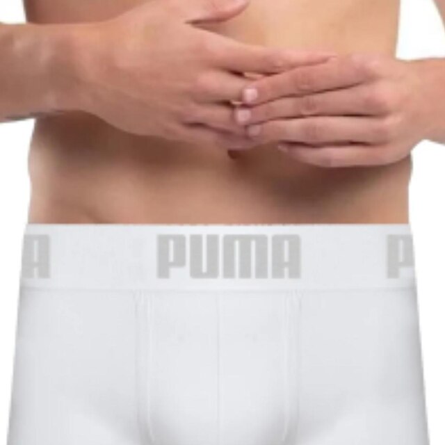 Kit 3 Cuecas Puma Boxer Sem Costura Poliamida Respirável