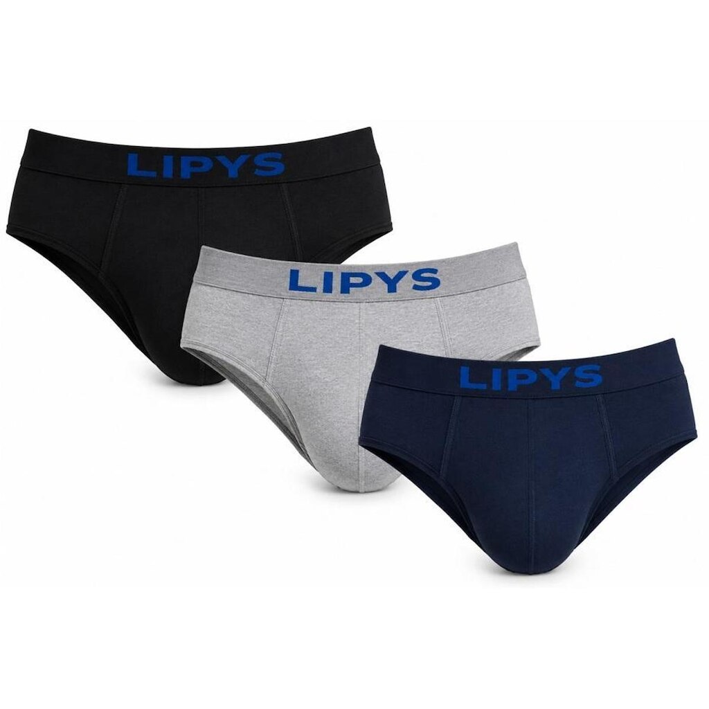 Kit 3 Cuecas Slip Algodao Personal Lipys - Ref430