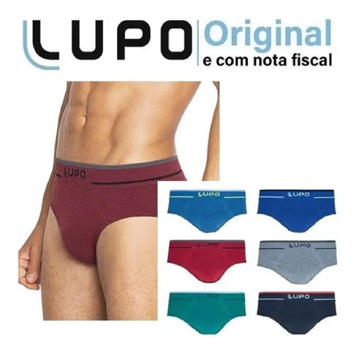 KIT 3 CUECAS SLIP LUPO SEM COSTURA FIO TEXTURIZADO LUPO 624 Menor preço em KIT 3 CUECAS SLIP LUPO SEM COSTURA FIO TEXTURIZADO LUPO 624
