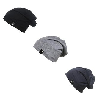 Kit 3 Gorros Beanie Brohood Malha Masculino