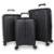 KIT 3 MALAS DE VIAGEM MALÍSSIMA WAVE - PMG - Preto