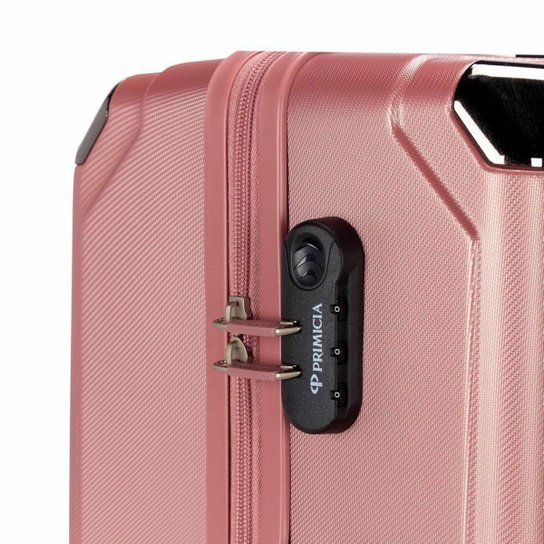 Kit 3 Malas De Viagem Primicia Resistente Espaçosa Moderna Puxador Rodinha 360°
