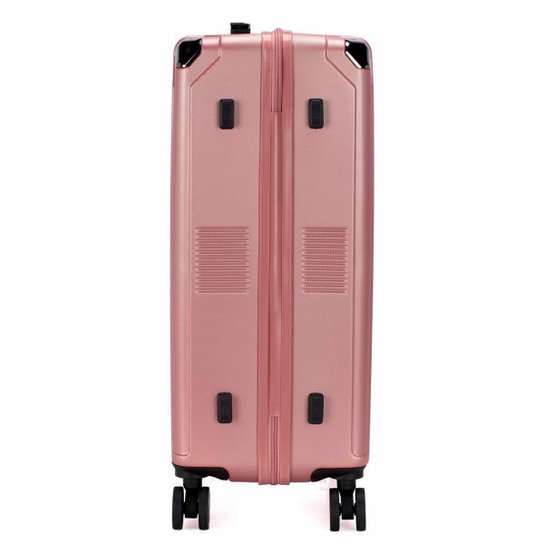 Kit 3 Malas De Viagem Primicia Resistente Espaçosa Moderna Puxador Rodinha 360°