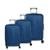 Kit 3 Malas Wilson Viagem Segredo Embutido Despacho Bordo - Azul