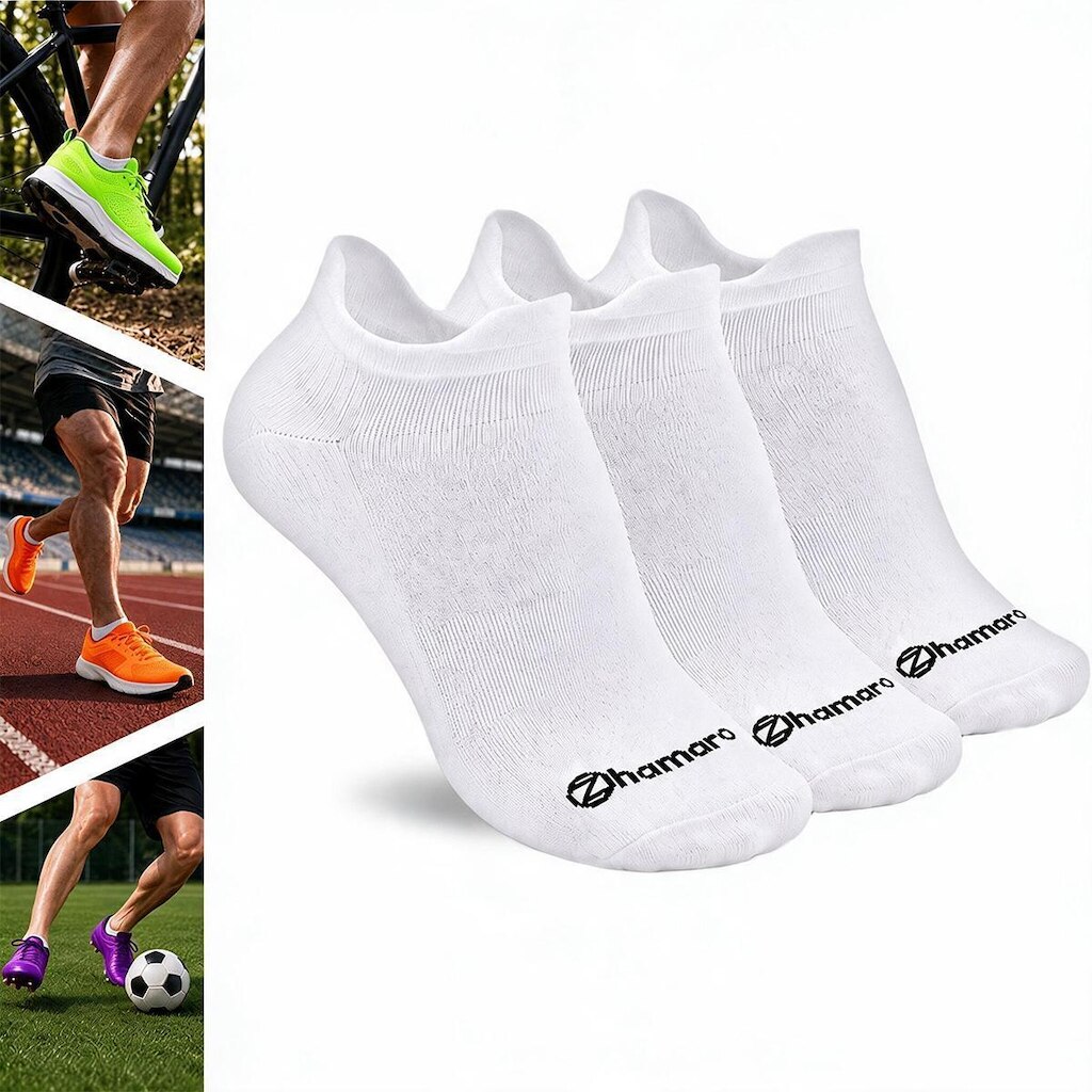 Kit 3 Meias Cano Curto Zhamaro Poliamida Performance Esportiva