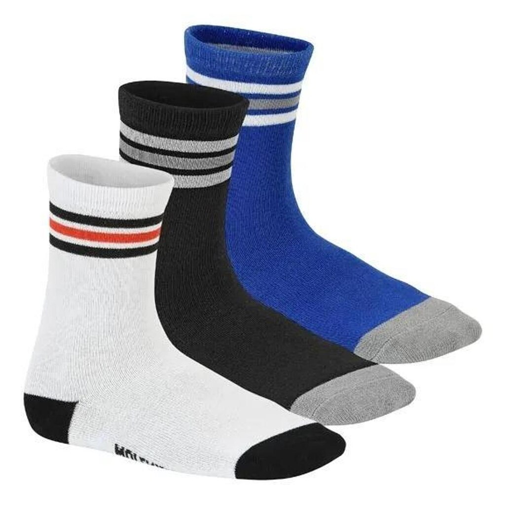Kit 3 Meias Infantil Bebê Cano Médio Escolar Molekinho Meninos