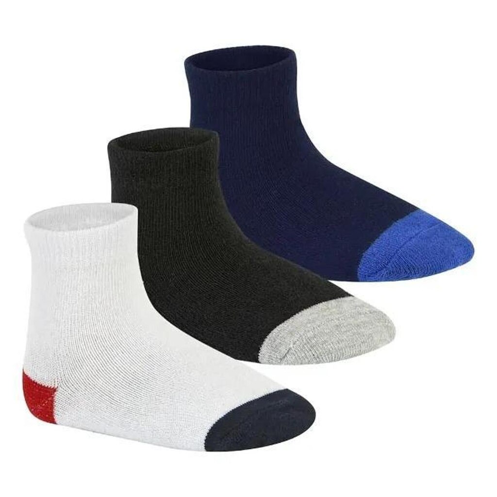 Kit 3 Meias Infantil Bebê Cano Médio Escolar Molekinho Meninos