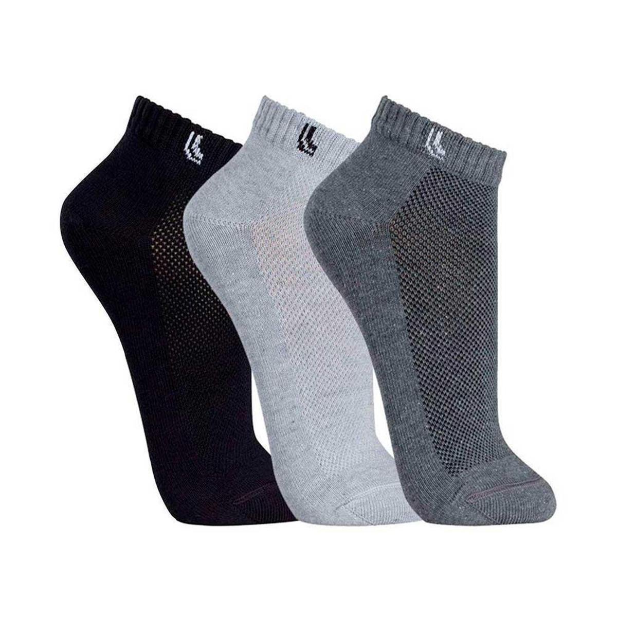 Kit 3 Meias Lupo Cano Curto 3225-089-0916 - Preto+Cinza Menor preço em Kit 3 Meias Lupo Cano Curto 3225-089-0916 - Preto+Cinza