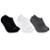 Kit 3 Meias Masculina Aramis Sapatilha Sport Algodão Cano Baixo Confortável Original - Preto+Branco