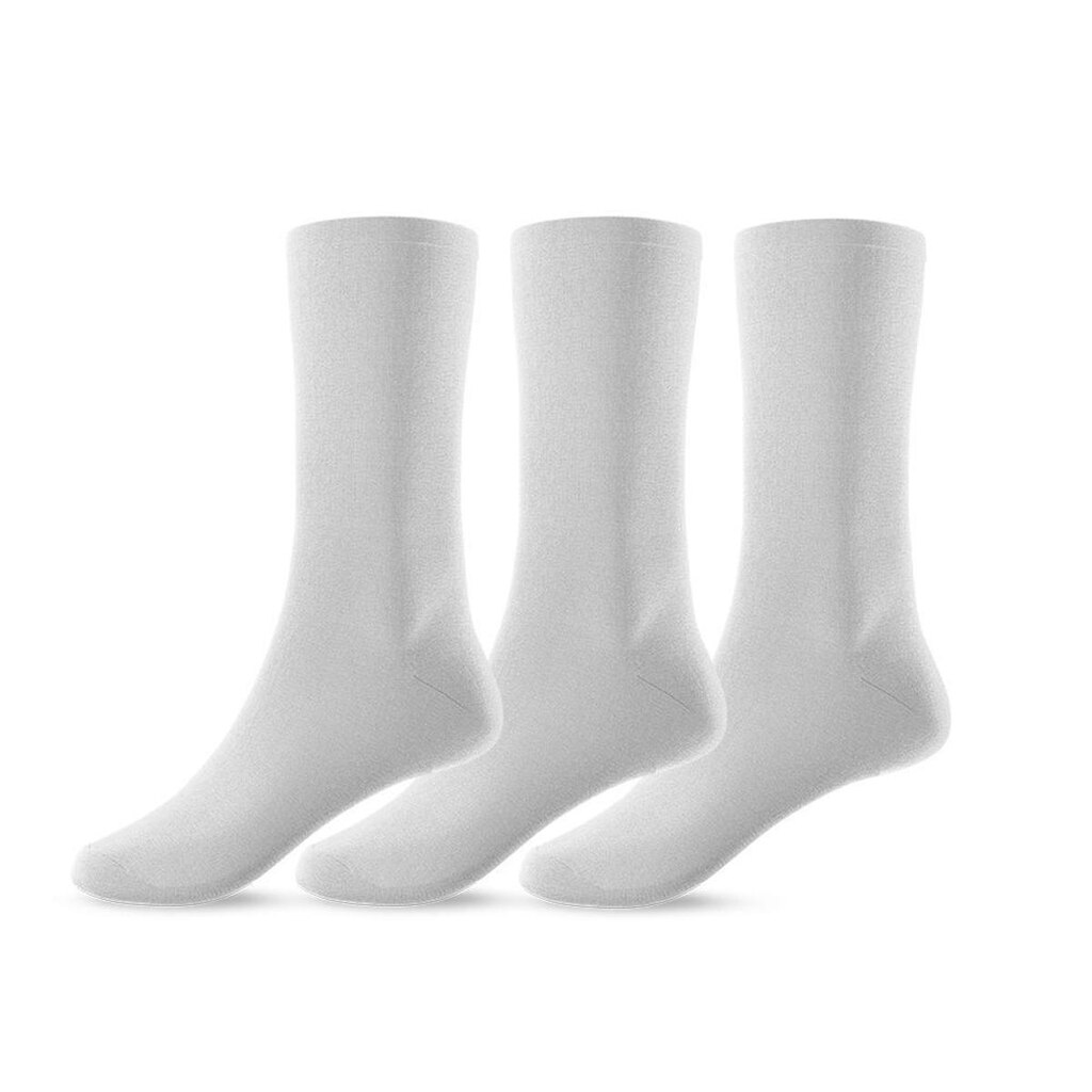 Kit 3 Pares de Meias Cano Alto 36 ao 46 Unissex