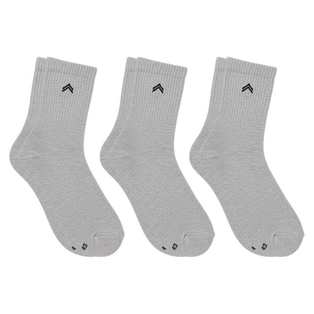Kit 3 Pares de Meias Cano Médio Atoalhada Ultra Conforto Algodão Penteado Up Urban Casual Unissex