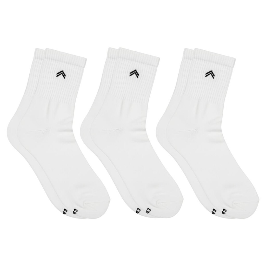 Kit 3 Pares de Meias Cano Médio Atoalhada Ultra Conforto Algodão Penteado Up Urban Casual Unissex