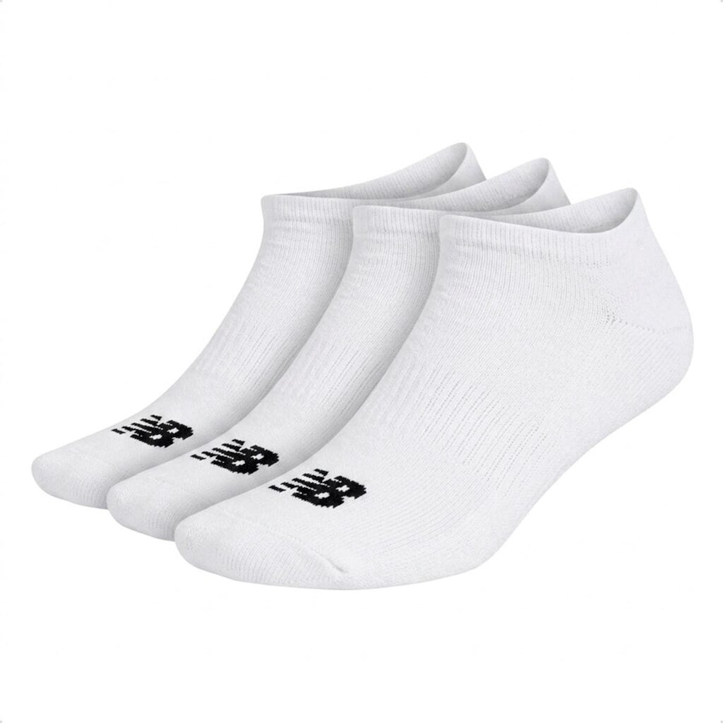 Kit 3 Pares De Meias New Balance Unissex Algodão Cano Invisível