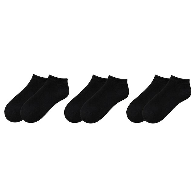 Kit 3 Pares de Meias Soquete Cano Curto Baixo Unissex Masculina Feminina Básica Academia Tênis