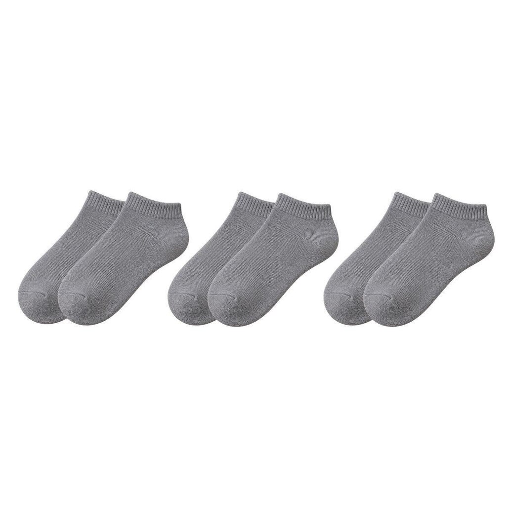 Kit 3 Pares de Meias Soquete Cano Curto Baixo Unissex Masculina Feminina Básica Academia Tênis