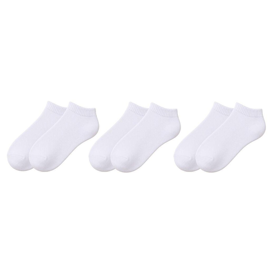 Kit 3 Pares de Meias Soquete Cano Curto Baixo Unissex Masculina Feminina Básica Academia Tênis