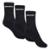 Kit 3 Pares De Meias Unissex Schiareli 240 Macia De Algodão - Preto