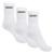 Kit 3 Pares De Meias Unissex Schiareli 240 Macia De Algodão - Branco