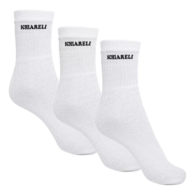 Kit 3 Pares De Meias Unissex Schiareli 240 Macia De Algodão