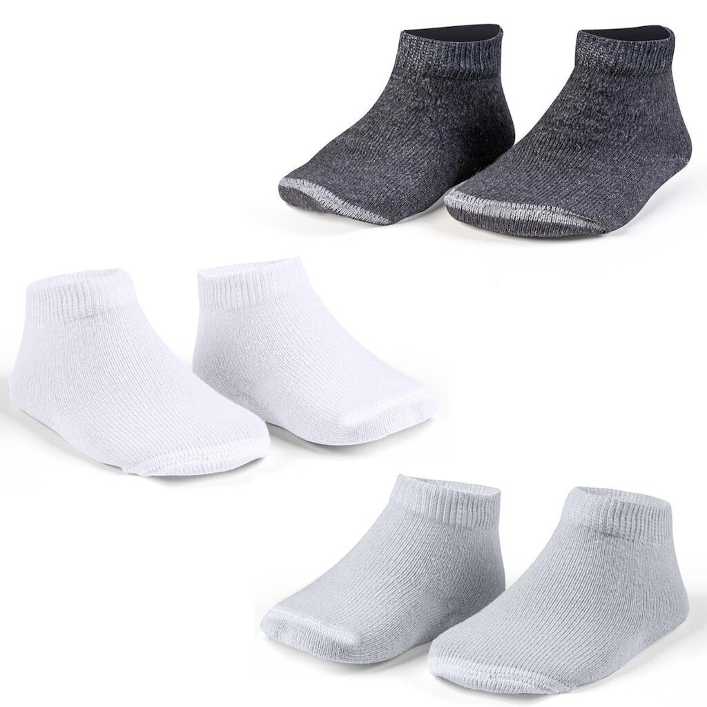 Kit 3 Pares Meia Bebe Recem Nascido Infantil Algodao Confortavel