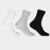 Kit 3 Pares Meia Hoahi Cano Alto Unissex - Preto+Branco