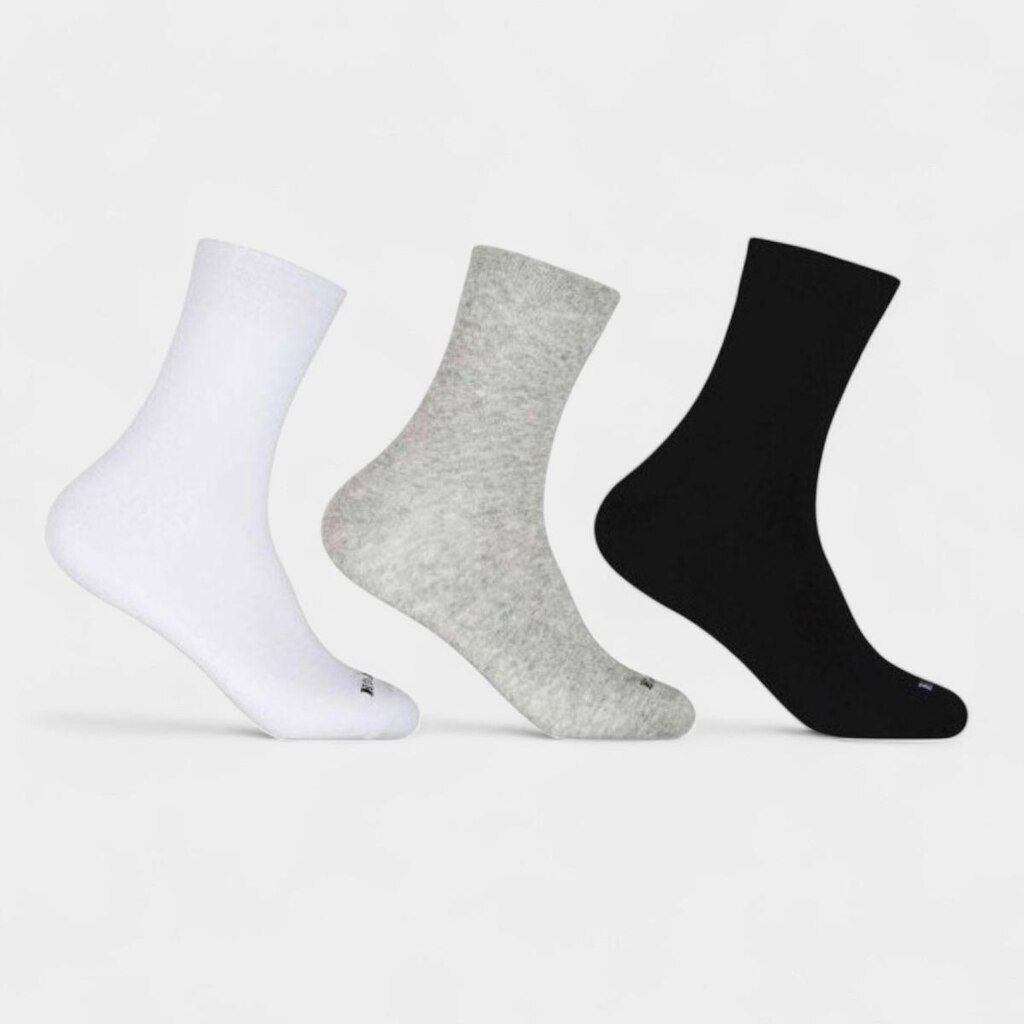 Kit 3 Pares Meia Hoahi Cano Médio Unissex