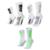 Kit 3 Pares Meia HUPI RUN Corrida Esportiva 36-42 Cano Médio - Branco