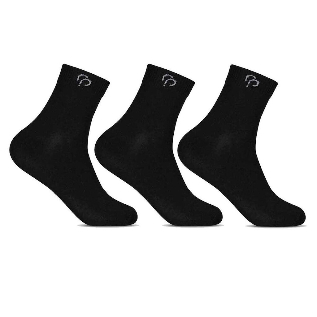 Kit 3 Pares Meia Masculina Cano Longo Adulto Básica Comfort