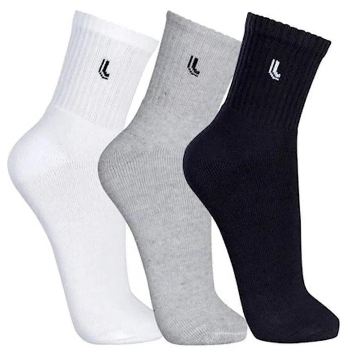 Kit 3 Pares Meias Lupo Cano Médio Walk Menor preço em Kit 3 Pares Meias Lupo Cano Médio Walk