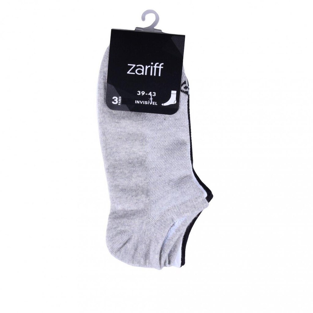 Kit 3 Pares Unissex de Meia Cano Curto Zariff 21704