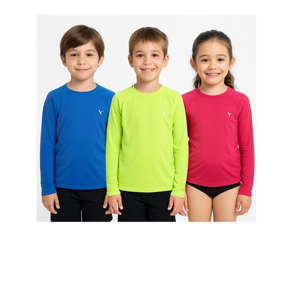Kit 3 Peças Infanto Juvenil com Proteção Solar 50+ Térmica