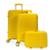 KIT 3 PEÇAS MALAS M, P E FRASQUEIRA MALÍSSIMA NEON - Amarelo