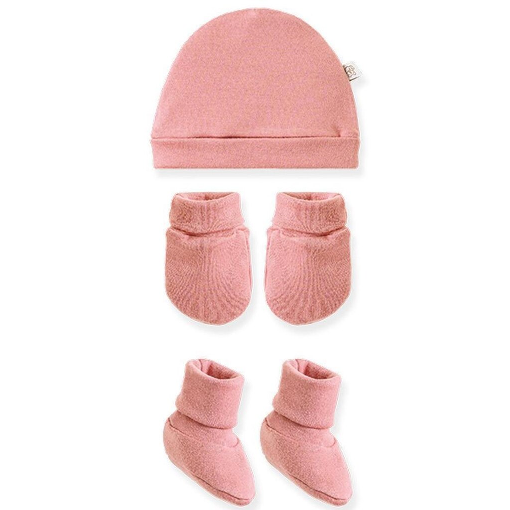 Kit 3 Peças Pingo Lelê Touca Luva E Sapatinho Rose