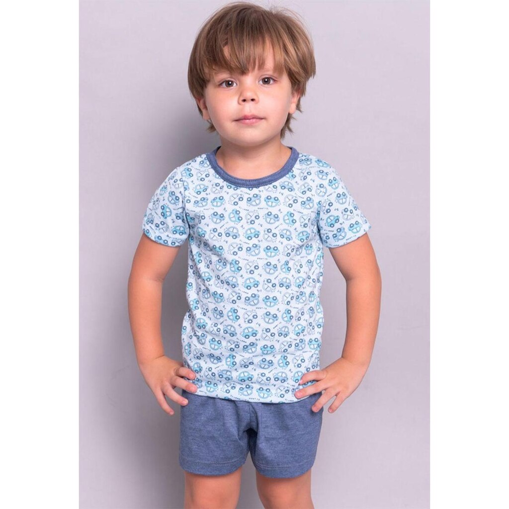 Kit 3 Pijama Infantil Menino e Menina Baby Doll Estampado Verão Atacado